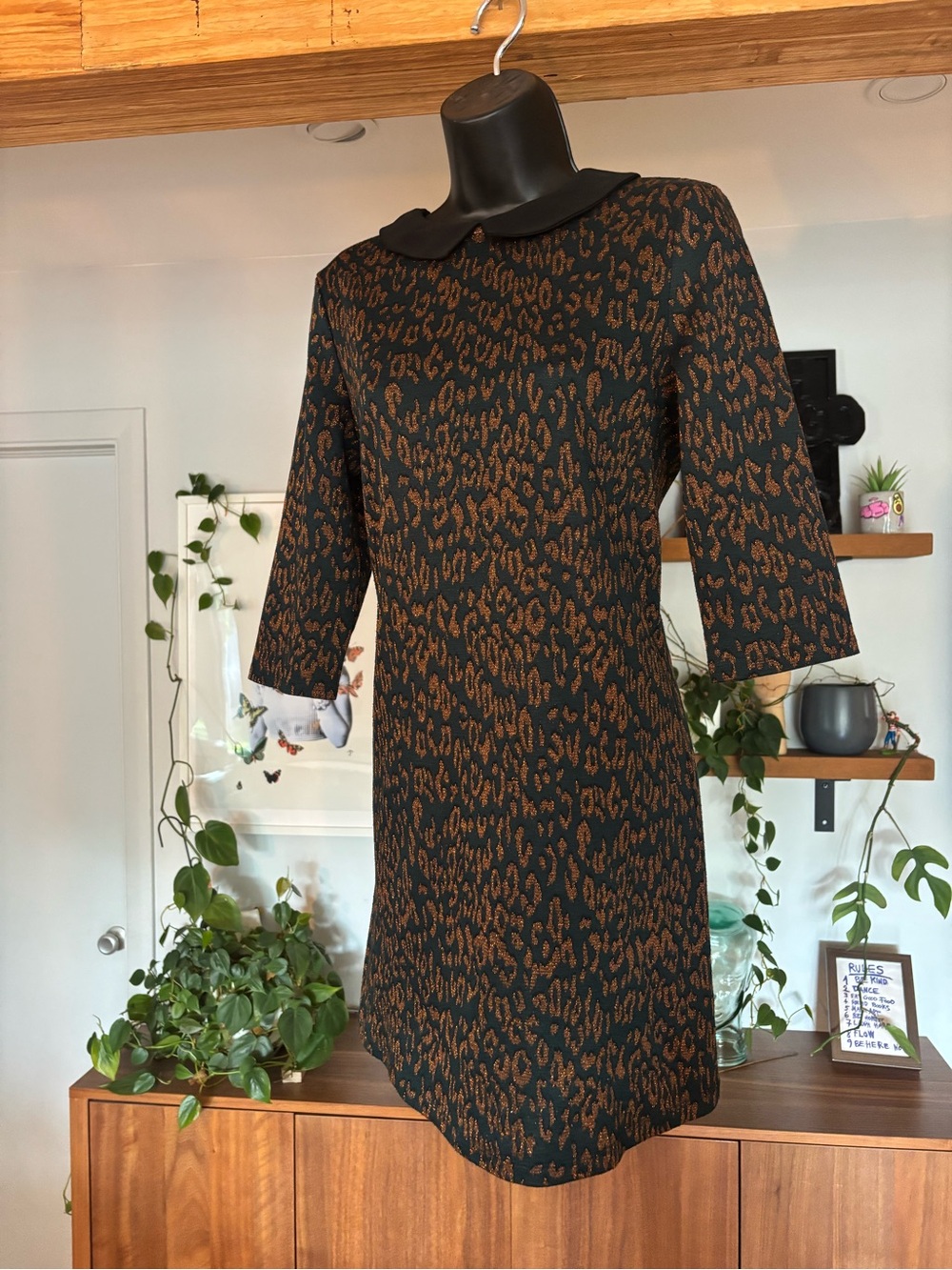 Camaïeu Metallic leopard Dress